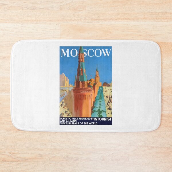 Item preview, 1930s RUSSIA Moscow Intourist Travel Poster designed and sold by retrographics.