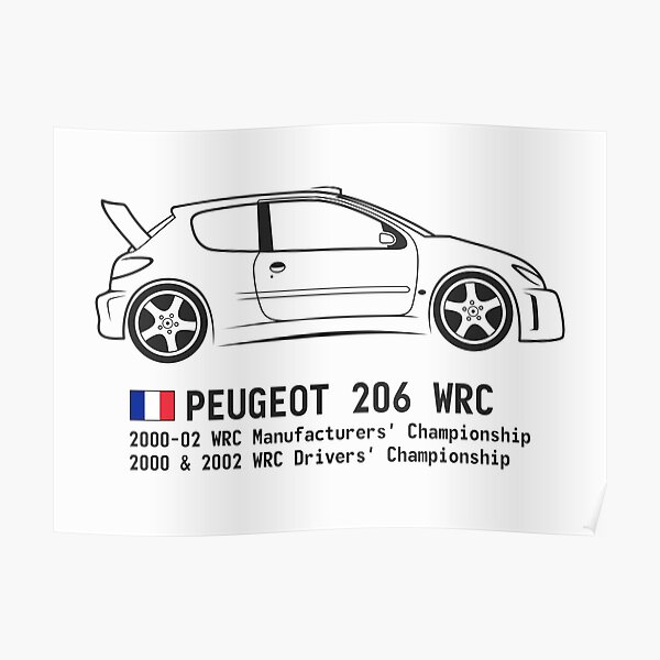 Rally Legends - Peugeot 206 WRC Poster
