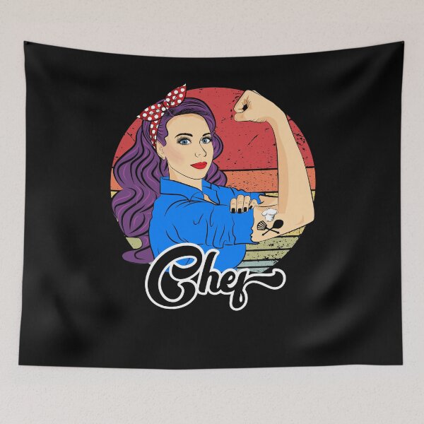 Item preview, Chef Female Retro Vintage Cook  designed and sold by ZNOVANNA.