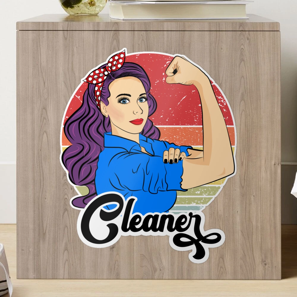 VINTAGE CLEANING CREW - Old Cleaning Products - Retro Housekeeping -  Vintage 70s 80s Suppplies Sticker for Sale by RetroTeeStudio