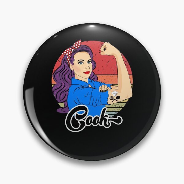 Item preview, Cook Vintage Retro Strong Woman Chef Love Cooking designed and sold by ZNOVANNA.