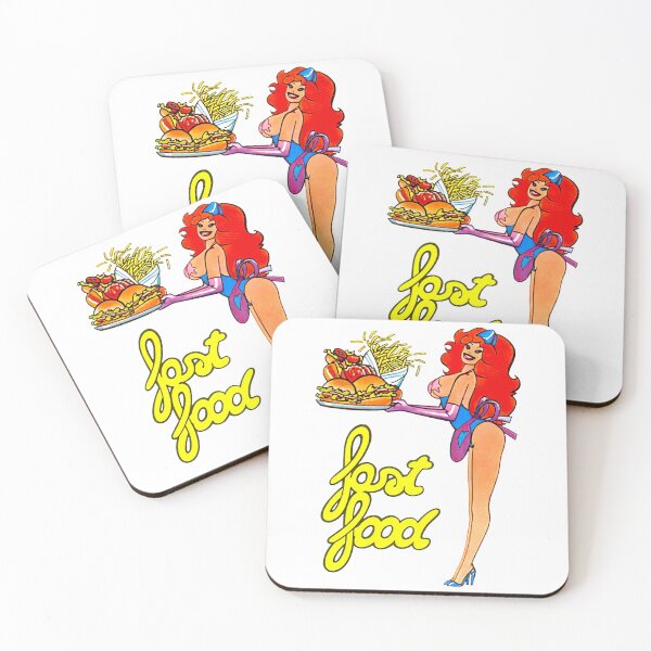 Item preview, Vintage Pin up Fast Food 2 designed and sold by mr-jerichotv.