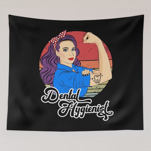 Item preview, Dental Hygienist Female Vintage Strong Woman designed and sold by ZNOVANNA.