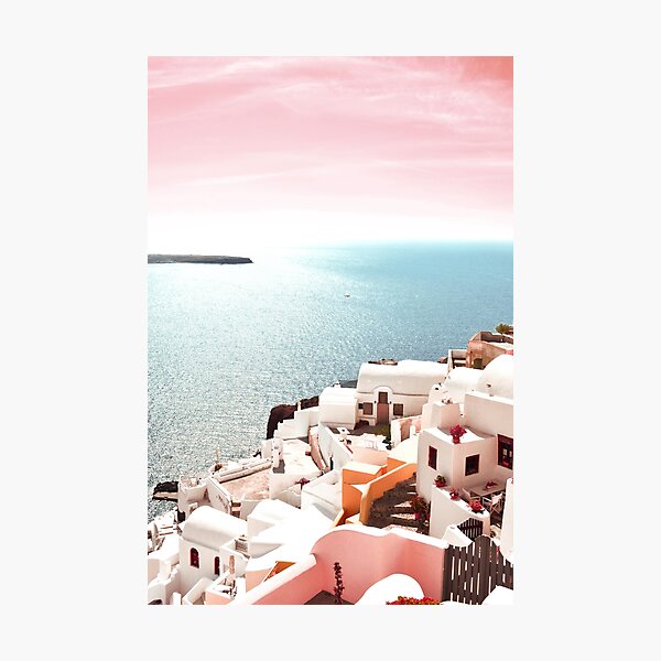 Santorini island, Oia, Tavel Greece Photographic Print