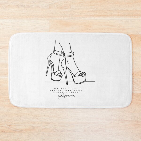 Item preview, My heels are taller than your glass ceiling - girl power designed and sold by Tropical Blood.