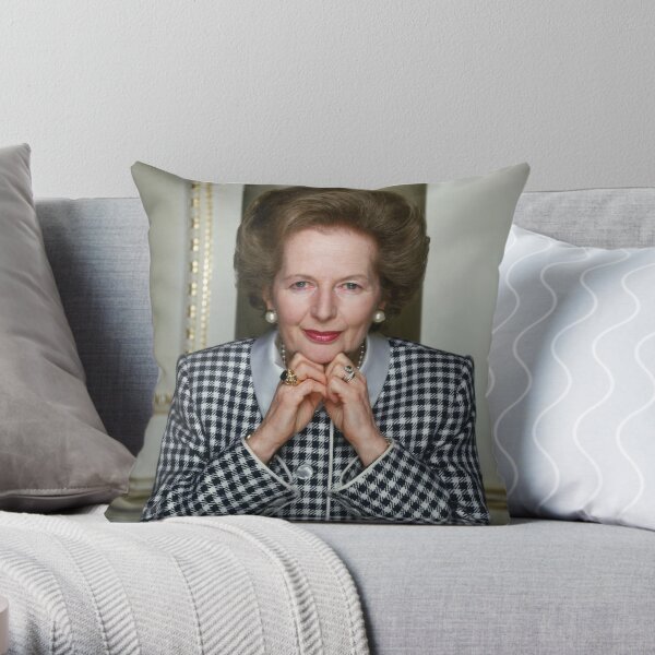 Margaret Thatcher Throw Pillow