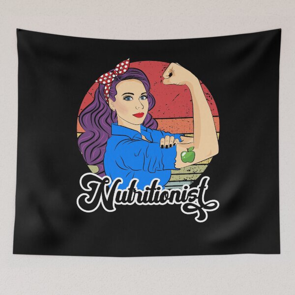 Item preview, Nutritionist Vintage Retro Strong Woman Nutrition Love designed and sold by ZNOVANNA.
