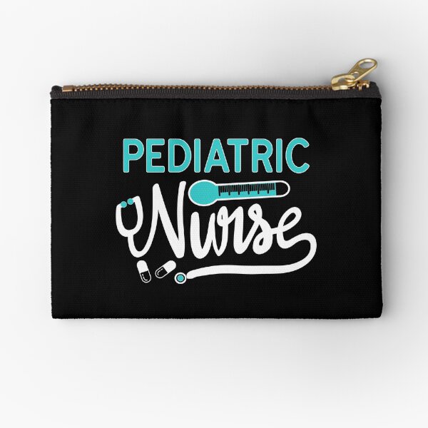 Pediatric Nurse Stethoscope Peds Nursing Gift Zipper Pouch