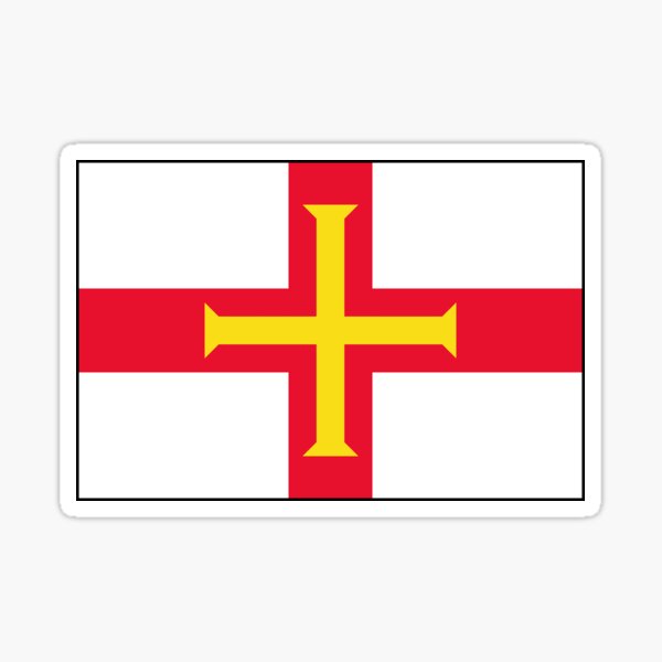 Guernsey Flag Gifts, Stickers and other Products Sticker