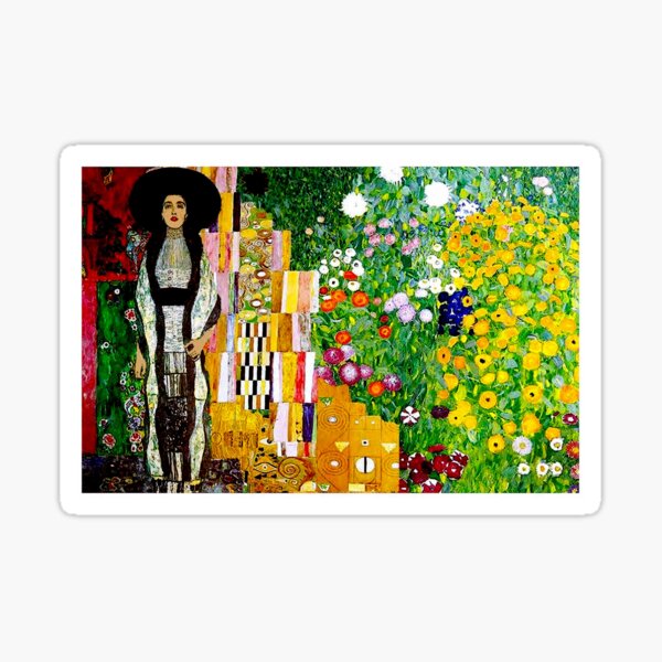 Aperçu de l'œuvre Gustav Klimt; Adele Bloch-Bauer vintage 1917 en imprimé jardin créée et vendue par posterbobs.