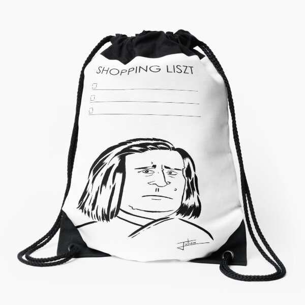 Shopping Liszt Drawstring Bag