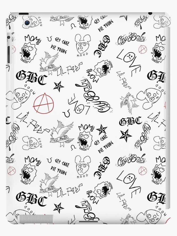 Bonus tidligere højt Lil Peep tattoos wallpaper" iPad Case & Skin by kubaa379 | Redbubble