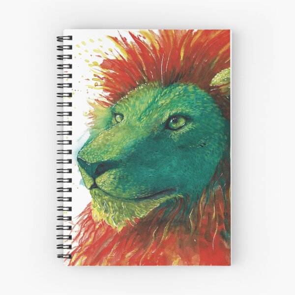 Item preview, Colourful lion watercolor painting designed and sold by Jenni Toikkanen.