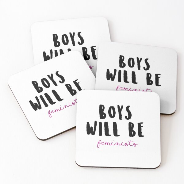 Item preview, Boys will be feminists - girl power - girls quotes designed and sold by Tropical Blood.