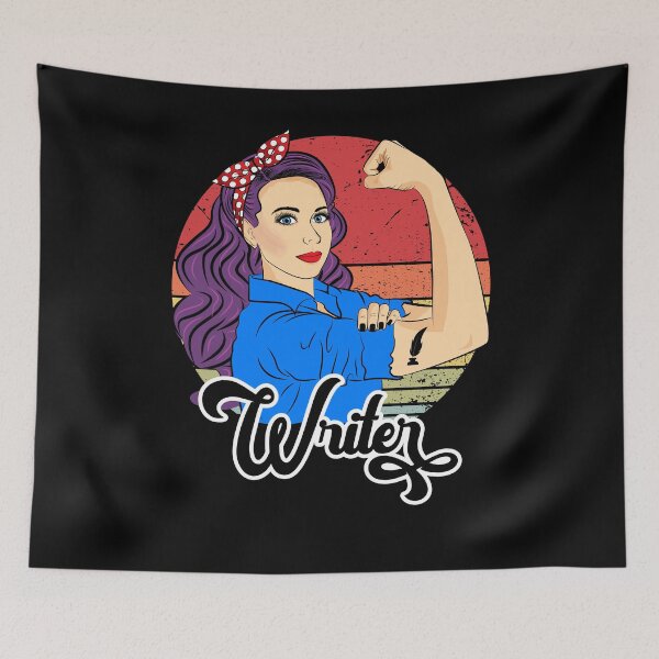 Item preview, Writer Female Vintage Books Author Strong Woman designed and sold by ZNOVANNA.