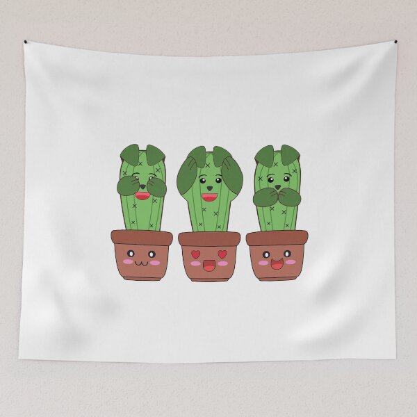 Item preview, Kawaii cactus dogs in plant pots designed and sold by Ralph Hossepian.