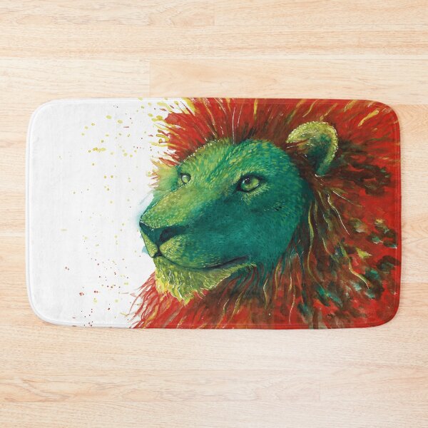 Item preview, Colourful lion watercolor painting designed and sold by Jenni Toikkanen.