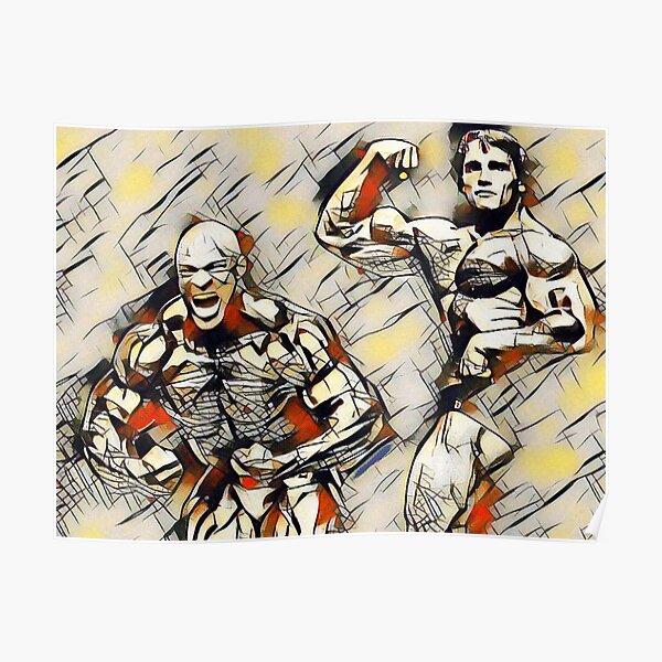 Ultimate bodybuilding showdown: Ronnie & Arnold Poster