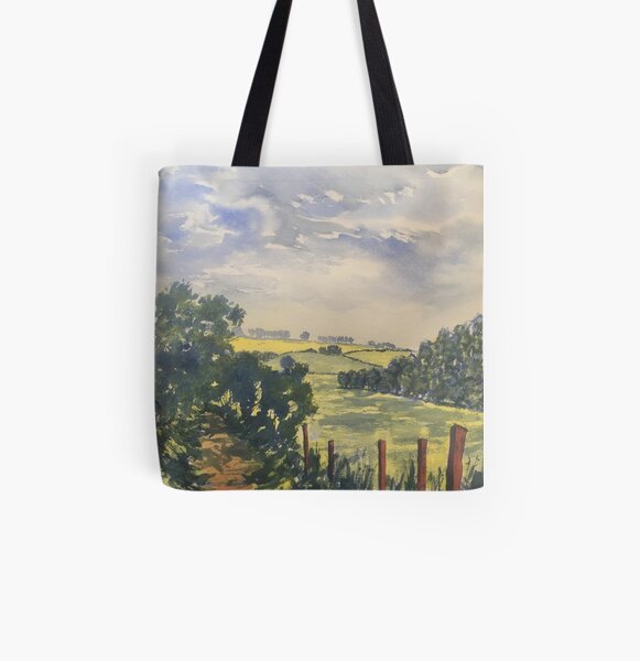 Green Road off Fordon Road All Over Print Tote Bag