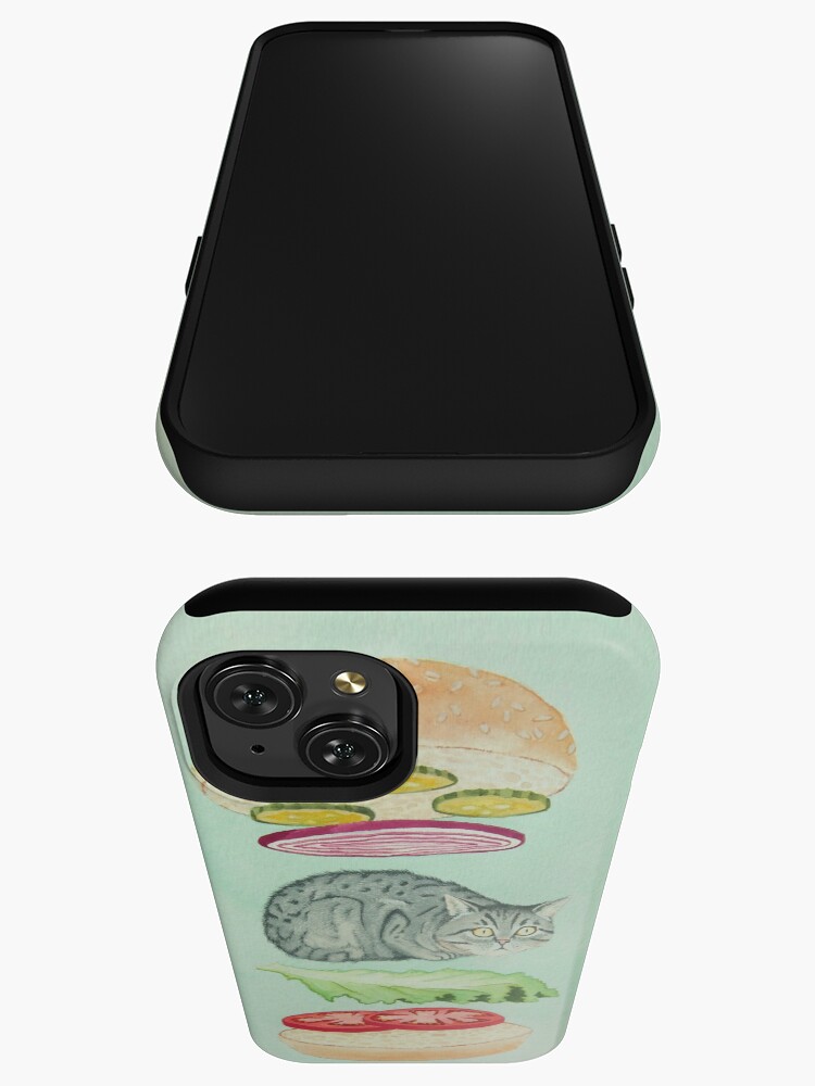 Imagen 3 de 4, Funda de iPhone con la obra Catsup - Cat Burger Delight!, diseñada y vendida por catshrine.