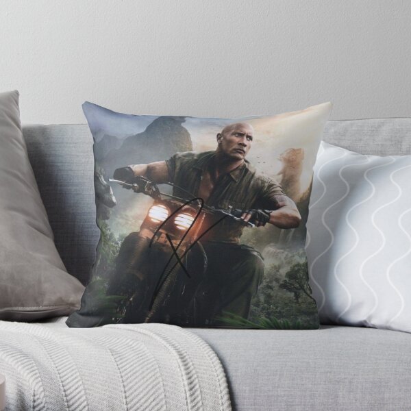 dwayne johnson Throw Pillow