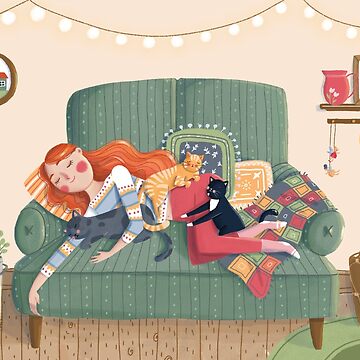 Imagen de la obra Durmiendo con gatos de Paula Hurtado Arenas