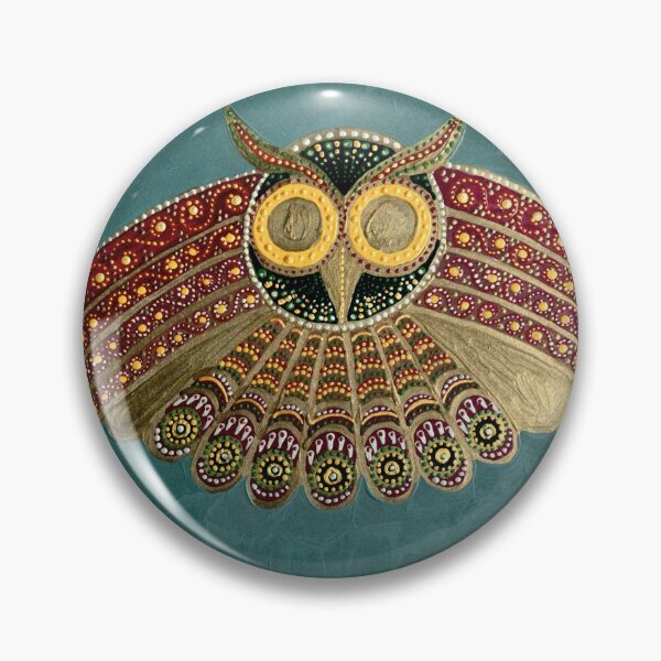 Item preview, Garnet owl designed and sold by Paulina Dabrowska-Dorozynska.