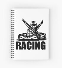 Kart Racing Spiral Notebook
