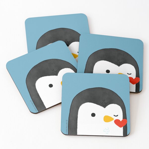 Item preview, Penguin Kiss Emoji designed and sold by thepenguinsfamily.