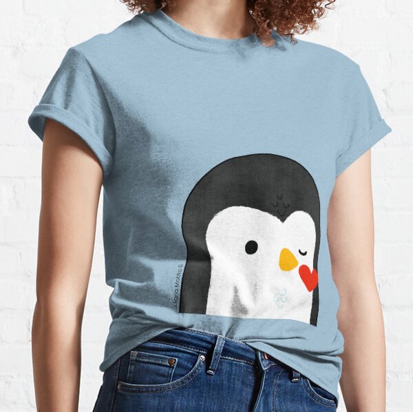 Penguin Kiss Emoji Classic T-Shirt
