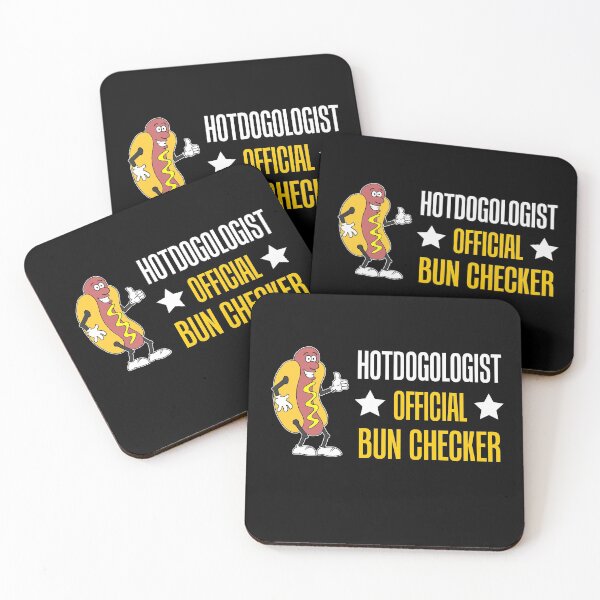 Item preview, Hotdogologist Official Bun Checker Hot Dog Cartoon designed and sold by jaycartoonist.