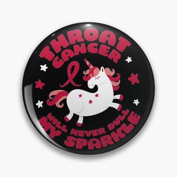 Item preview, Throat Cancer Will Never Dull My Sparkle Quote Unicorn designed and sold by ZubbaZooba.