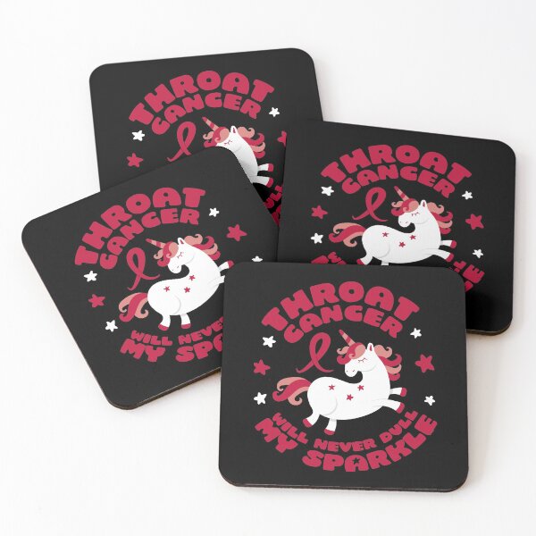 Item preview, Throat Cancer Will Never Dull My Sparkle Quote Unicorn designed and sold by ZubbaZooba.