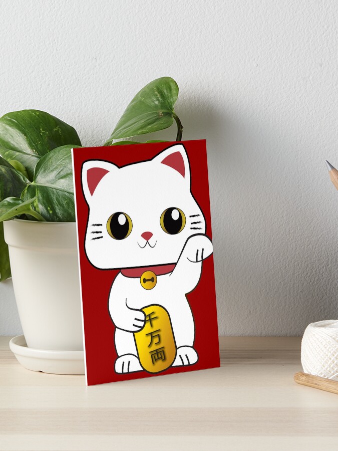 maneki neko print