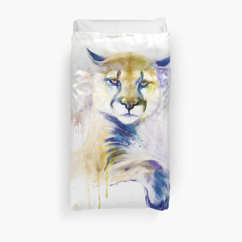 Resting Cougar Duvet Cover