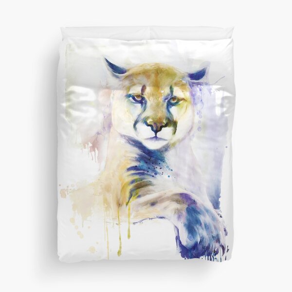 Resting Cougar Duvet Cover
