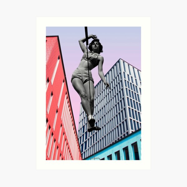 Slackline on the City Art Print