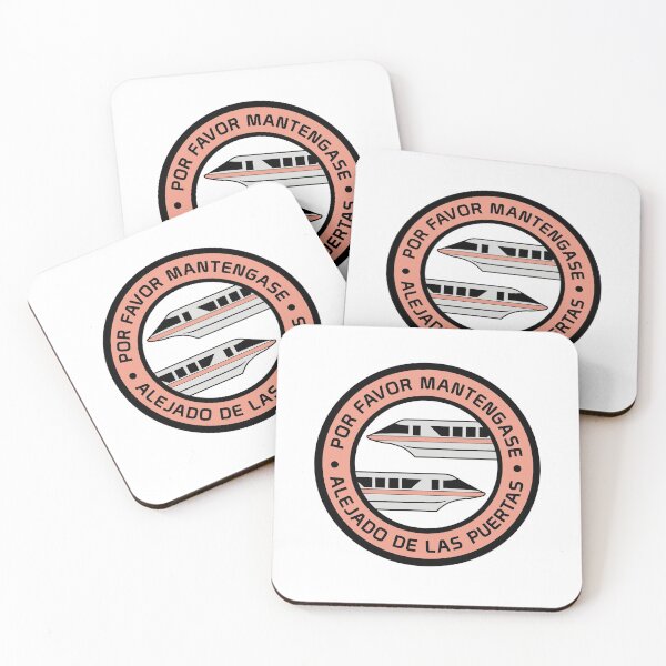 Item preview, MonorailPorFavorCoralCircle designed and sold by WDWretro.