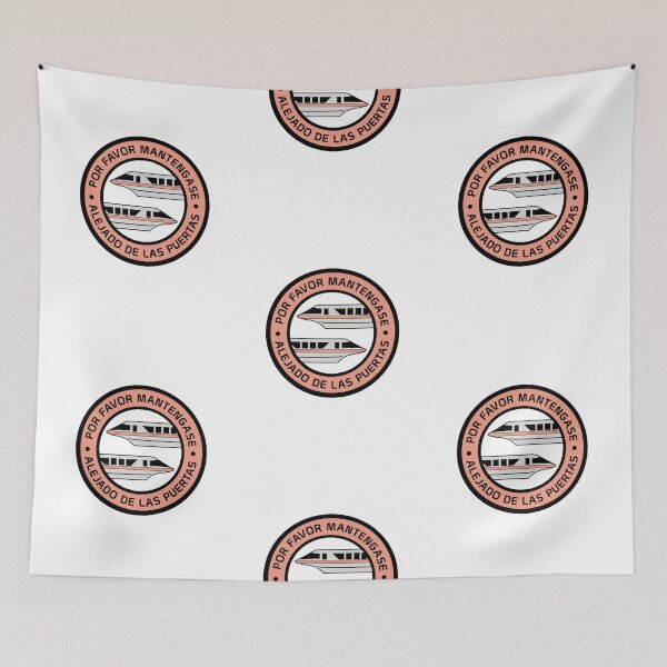 Item preview, MonorailPorFavorCoralCircle designed and sold by WDWretro.