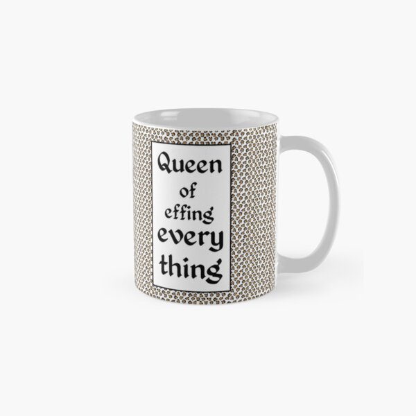Tiger King Inspired - leopard print & Social Isolation Status Statement - Queen of effing everything Classic Mug