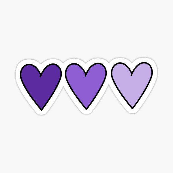Item preview, Cute aesthetic purple ombre hearts designed and sold by Robyn18.