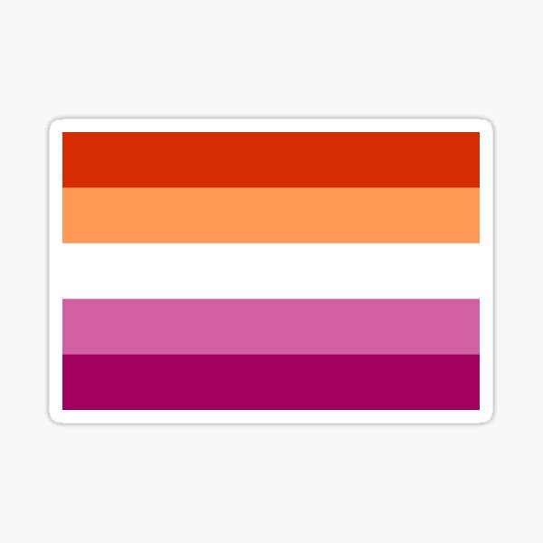 Lesbian Pride Flag Sticker By Skr0201 Redbubble