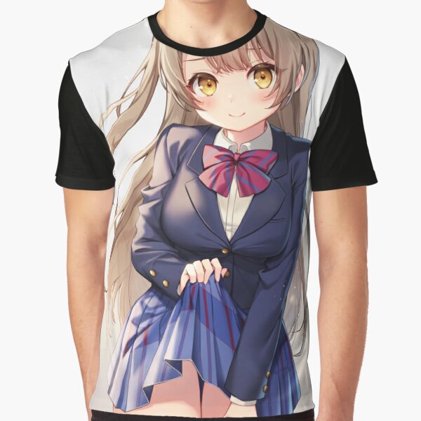 Anime girl underwear Graphic T-Shirt by Reynoka