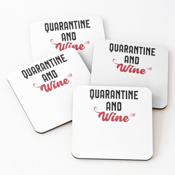 Item preview, Quarantine And Wine | Quarantined Shirt | Birthday Quarantine | Funny Quarantine Shirt designed and sold by Noussairox.