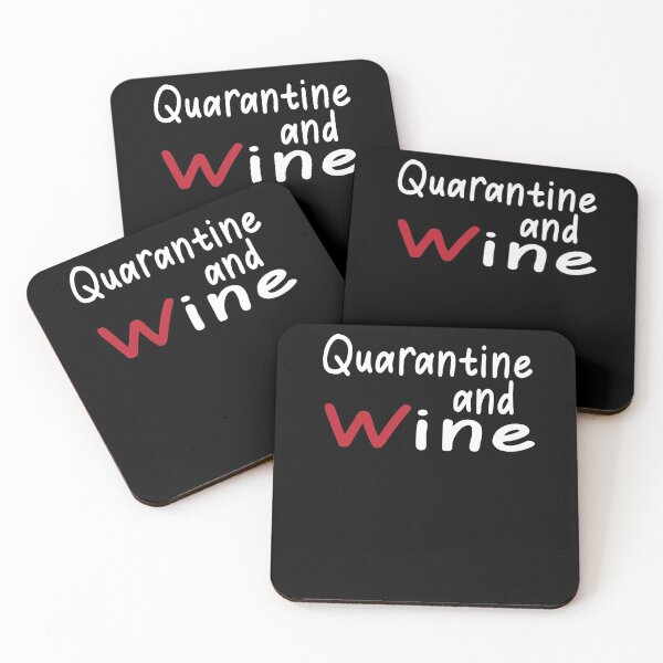 Item preview, Quarantine And Wine | Quarantined Shirt | Birthday Quarantine | Funny Quarantine Shirt designed and sold by Noussairox.