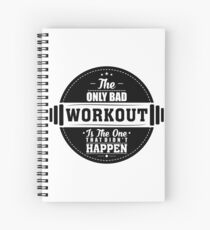 Cuaderno de espiral Bad Workout Gym Cotización de fitness