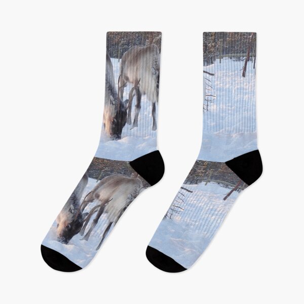 Item preview, Feeding the reindeer in the snow designed and sold by Aurealis Creatief.