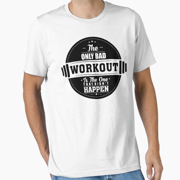 Item preview, Bad Workout Gym Fitness Quote designed and sold by NibiruHybrid.