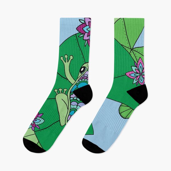 Item preview, Frog and Lily Pads || Pond || Nature designed and sold by Hilary Leslie.