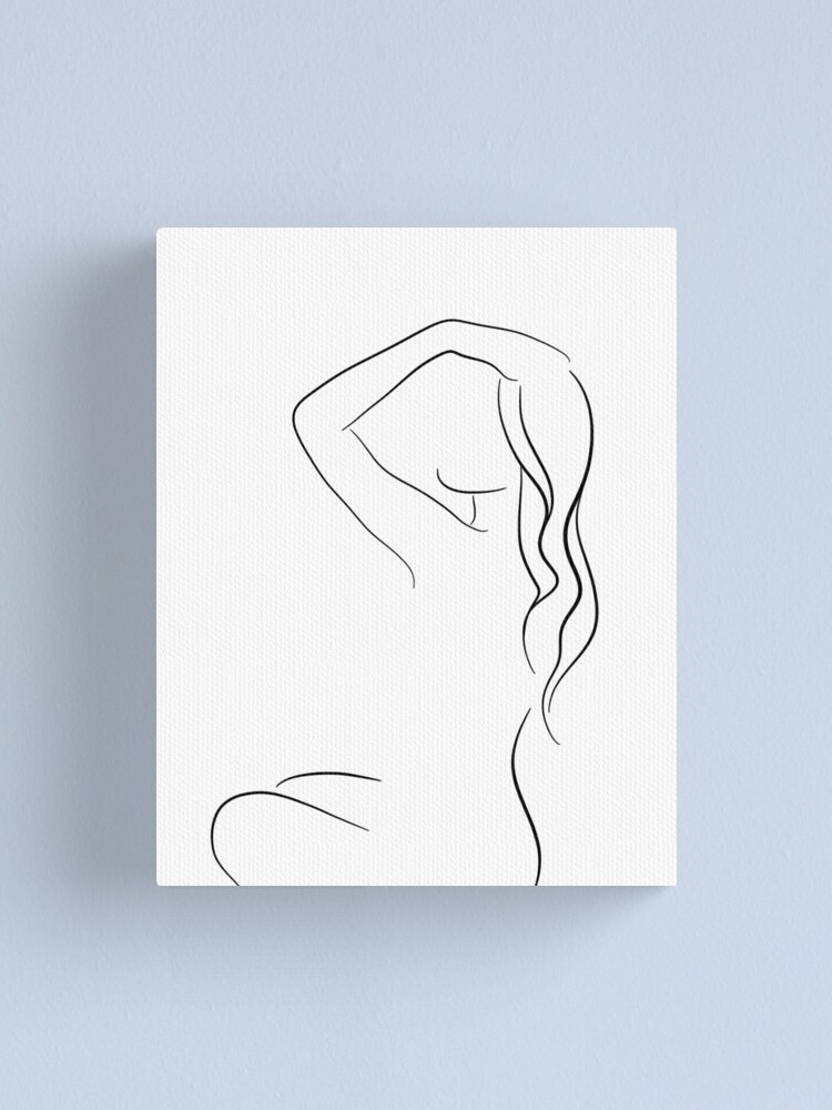 Woman profile. Beauty of pregnancy concept. Continuous line drawing vector  illustration | Stock vector | Colourbox